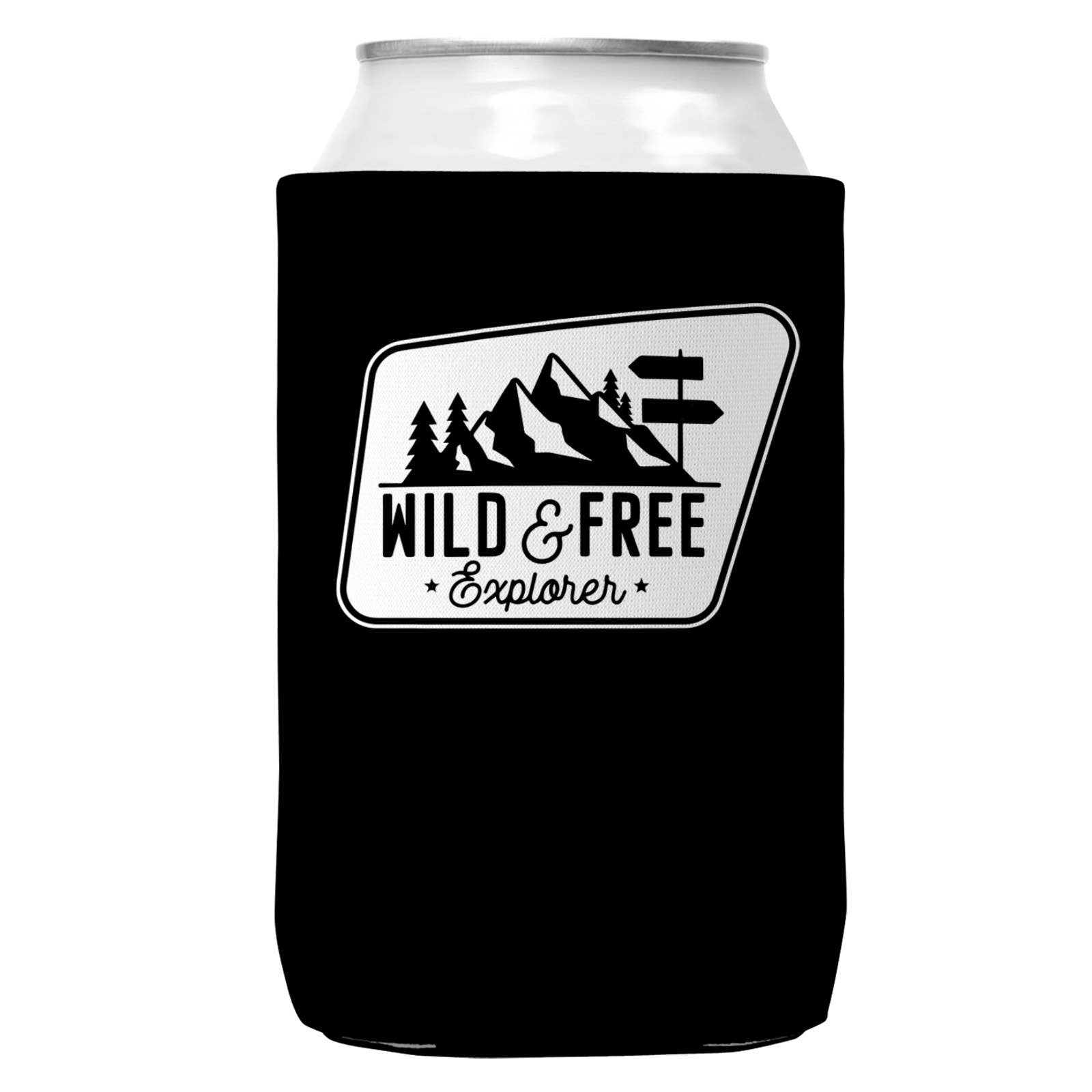 Wild & Free Explorer Can Coozie Cooler for 12oz Cans
