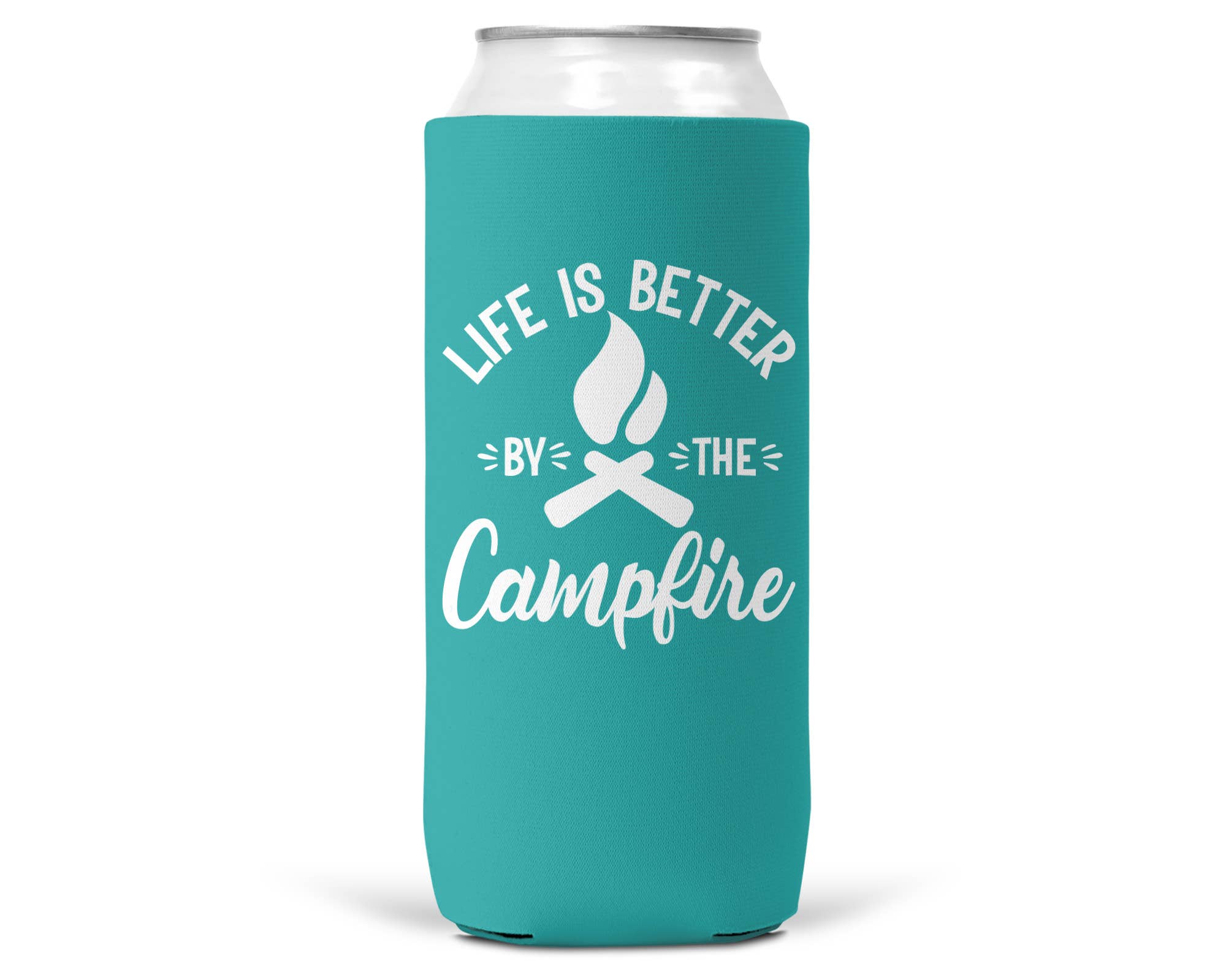 Life Is Better By The Campfire SLIM CAN Coozie/Cooler