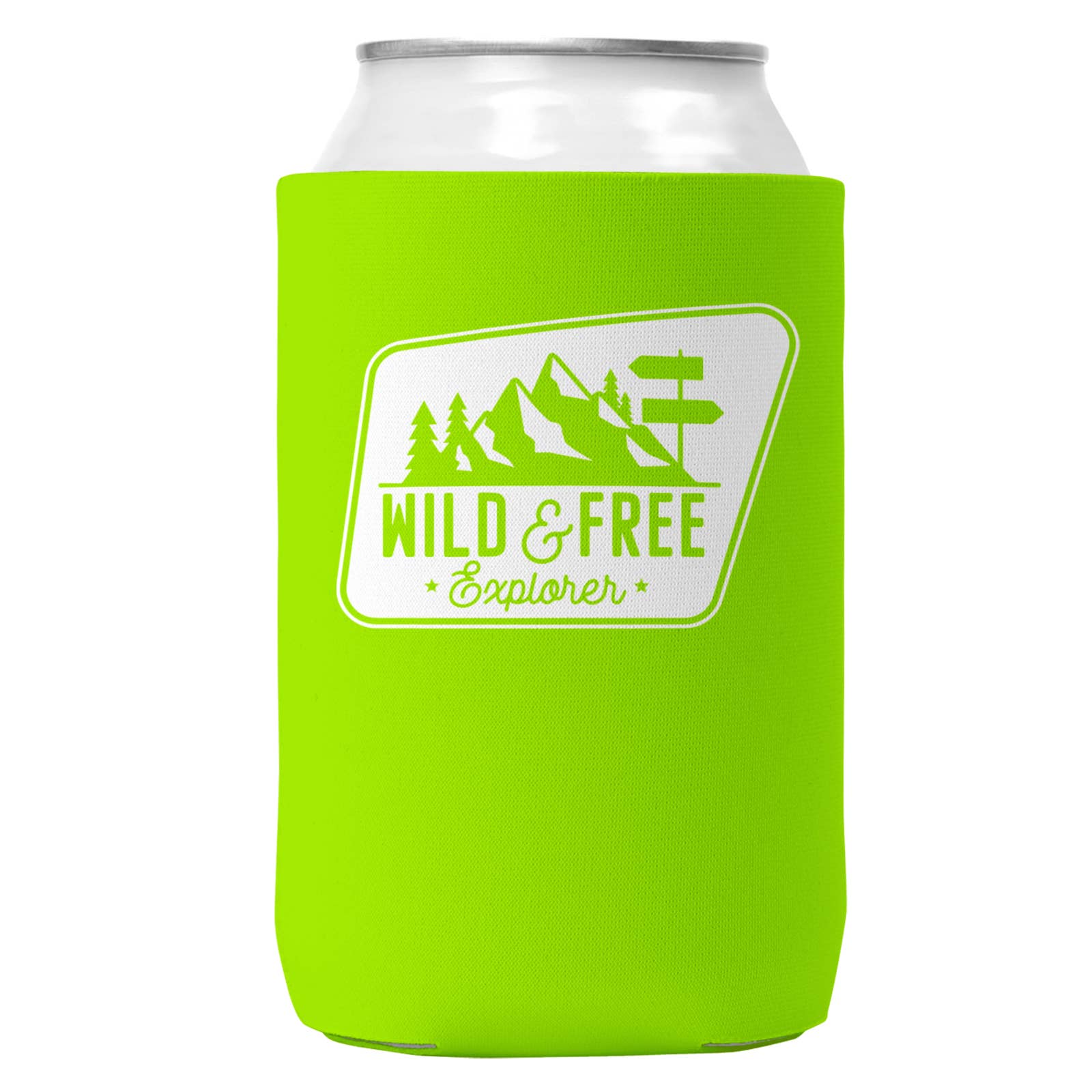Wild & Free Explorer Can Coozie Cooler for 12oz Cans