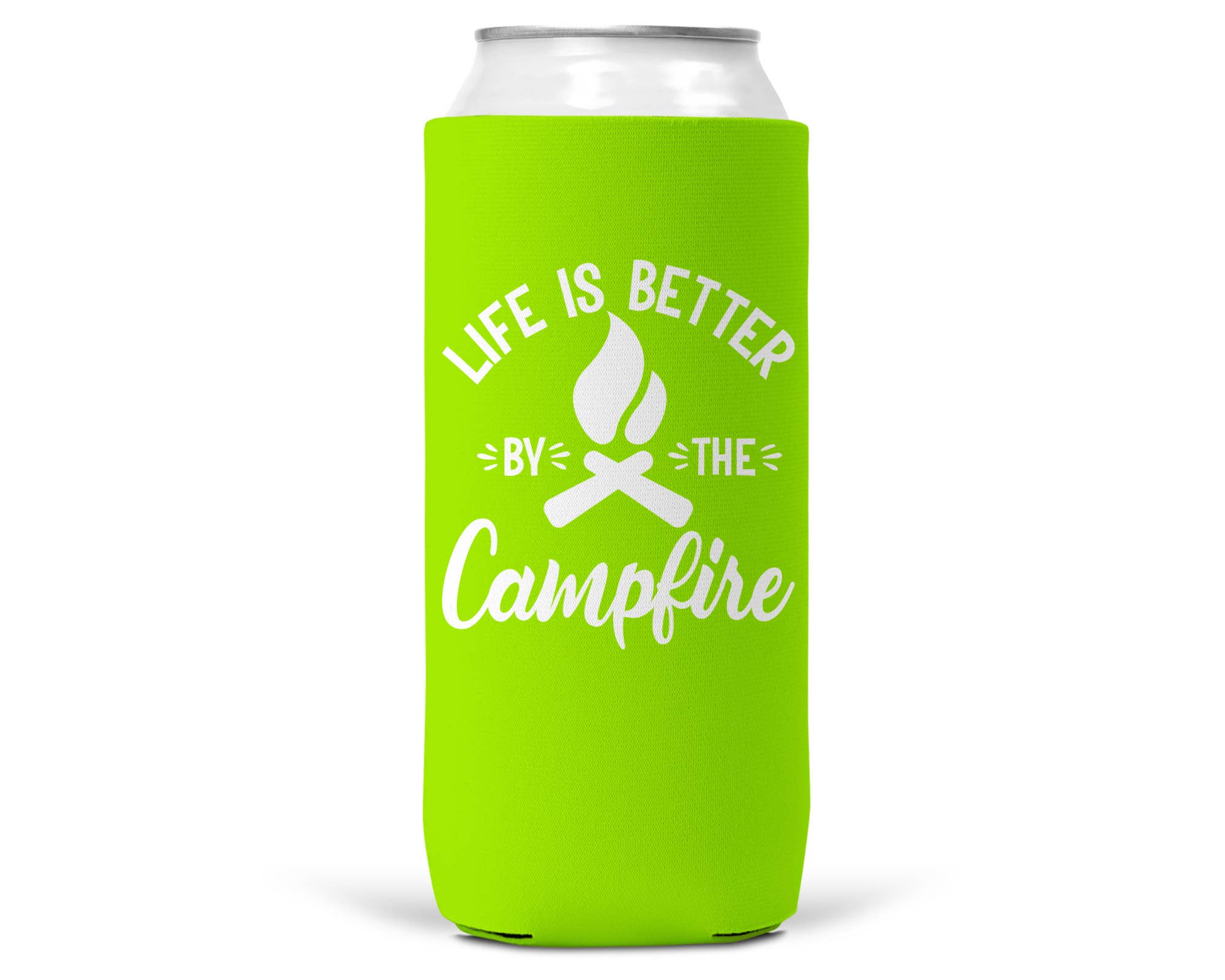 Life Is Better By The Campfire SLIM CAN Coozie/Cooler
