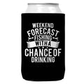 Weekend Forecast Fishing Can Coozie Cooler for 12oz Cans