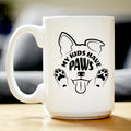 Kids Have Paws Dog Coffee Mug Gifts for Dog People White Ceramic Coffee Cup