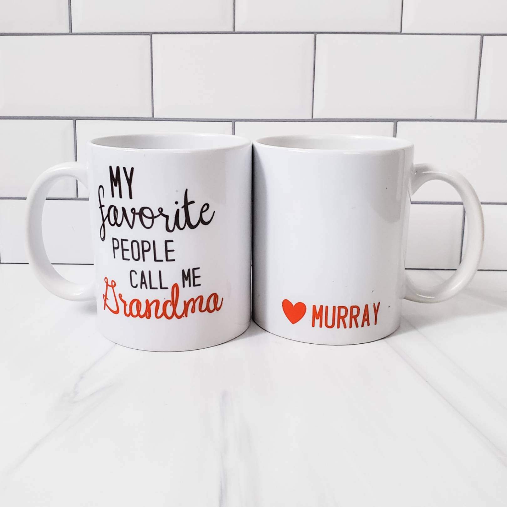 GRANDMA AND GRANDPA Personalized Coffee Mugs
