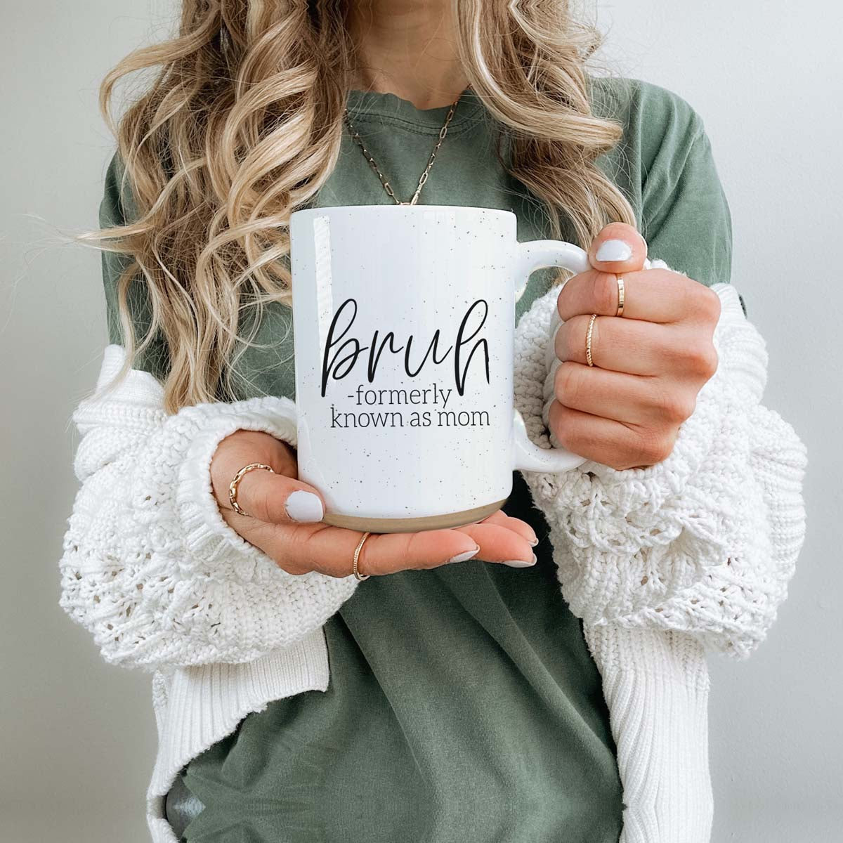 Bruh 16oz Ceramic Coffee Mug - Funny Statement Morning Tea Cup