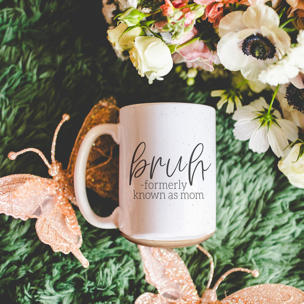 Bruh 16oz Ceramic Coffee Mug - Funny Statement Morning Tea Cup