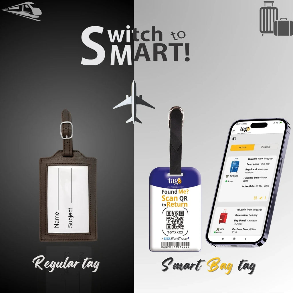 Smart Bag Security Tag -  Croatia Flag [Pack 2]